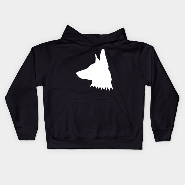 White German Shepherd Gifts Kids Hoodie by KevinWillms1